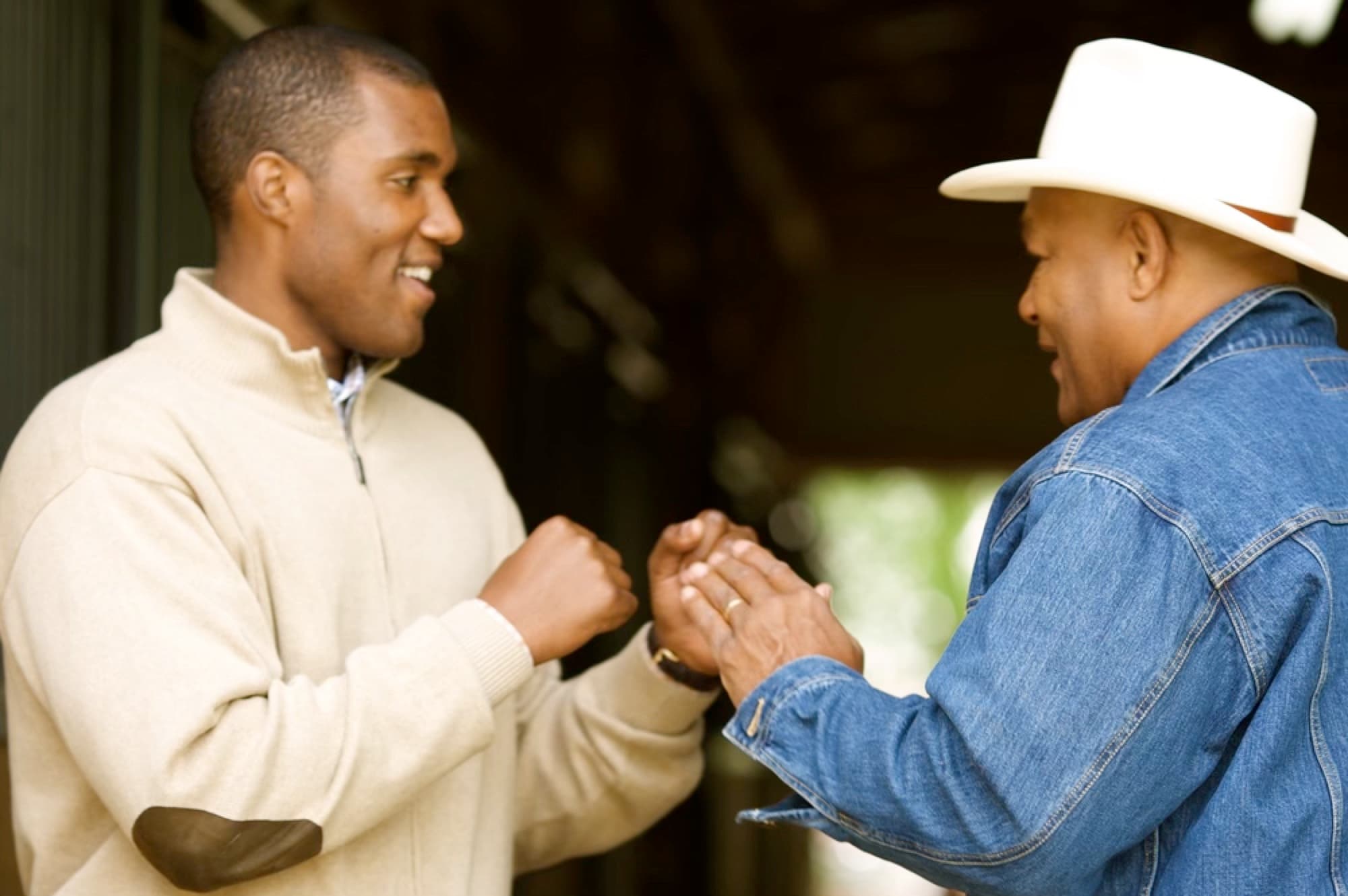 George Foreman III with his father, George Foreman